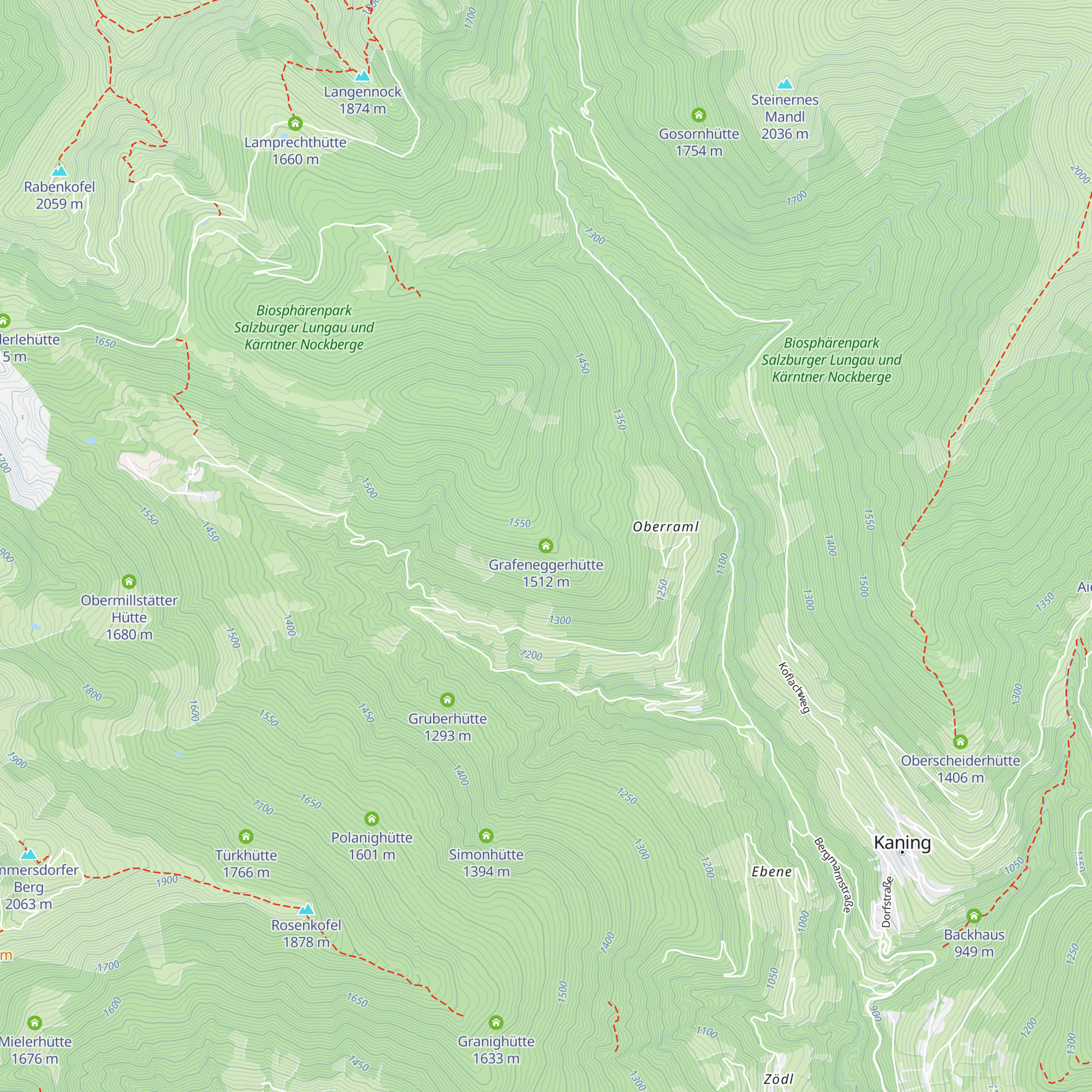 Grafeneggerhütte map
