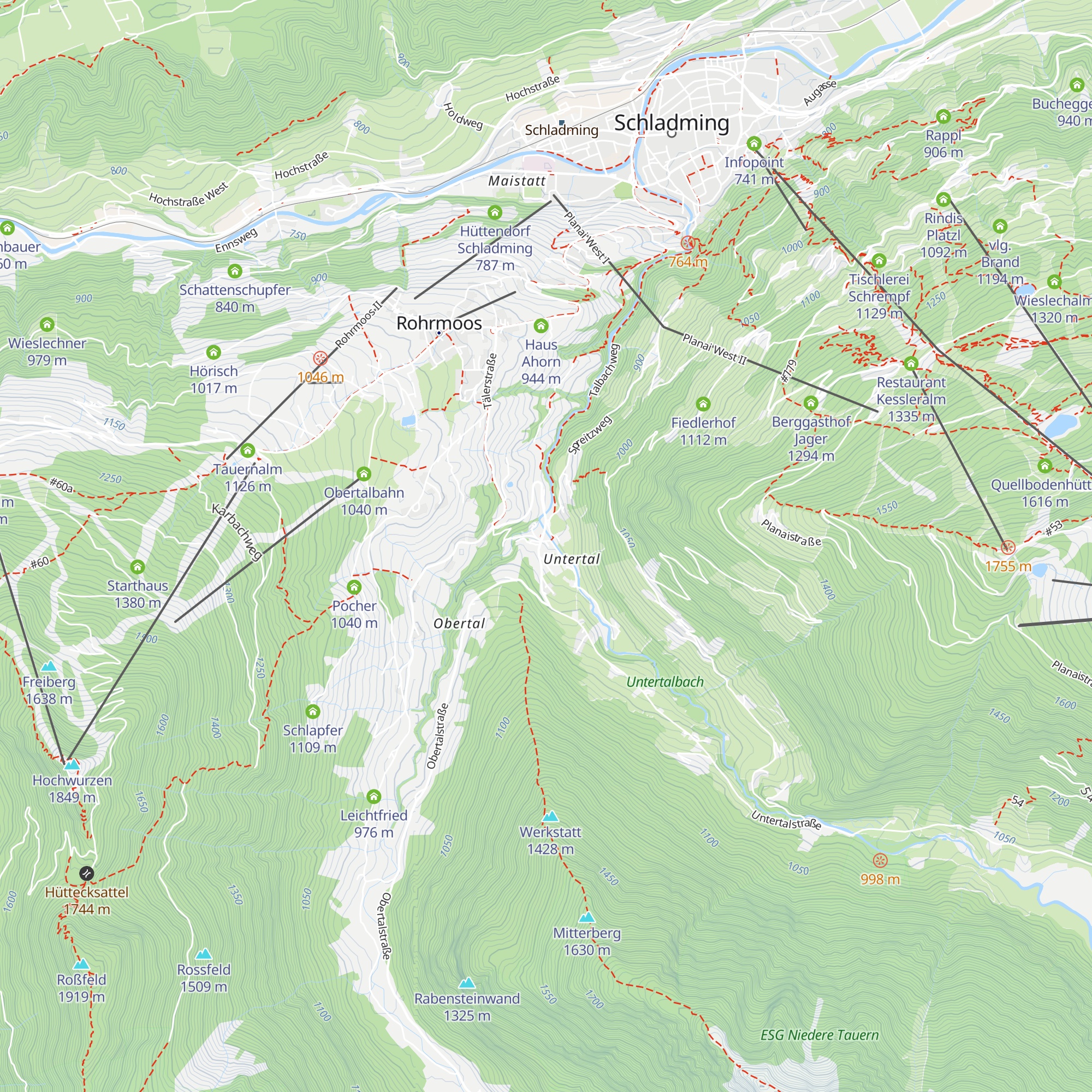 Landalm map