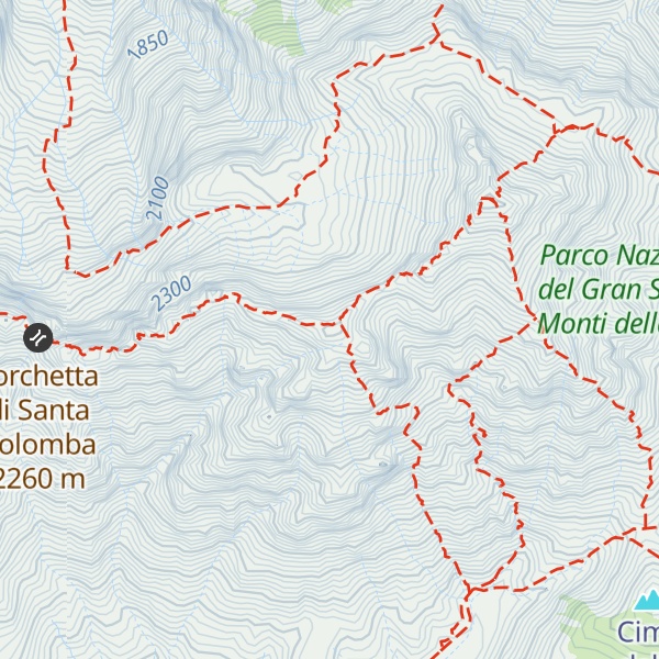 Map of Monte Infornace