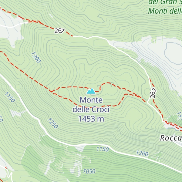 Map of Monte delle Croci