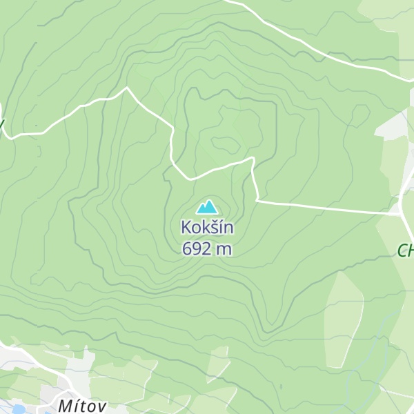 Map of Kokšín