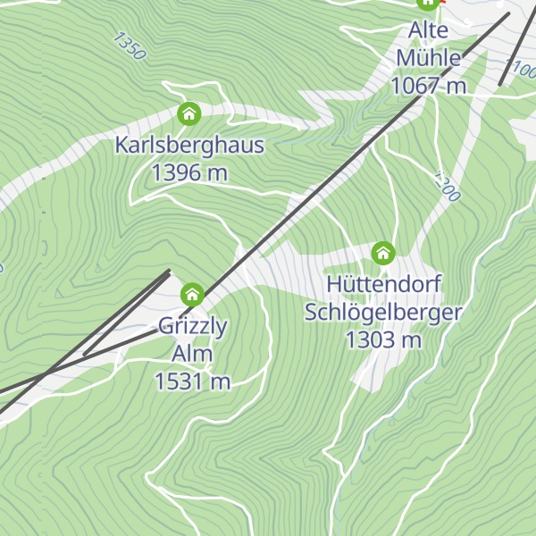 Map of Wurzelhütte Selbstversorger
