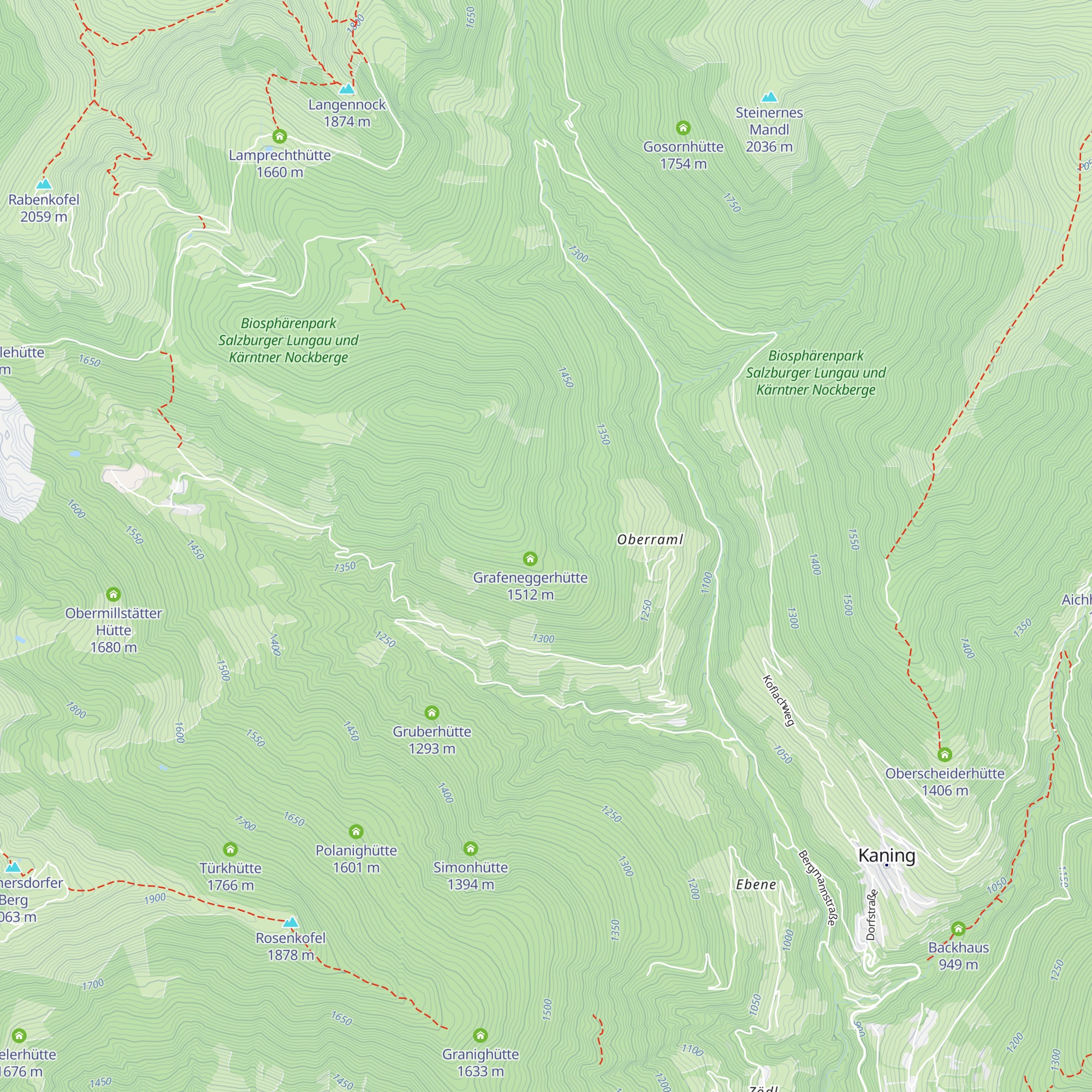 Eggerhütte map