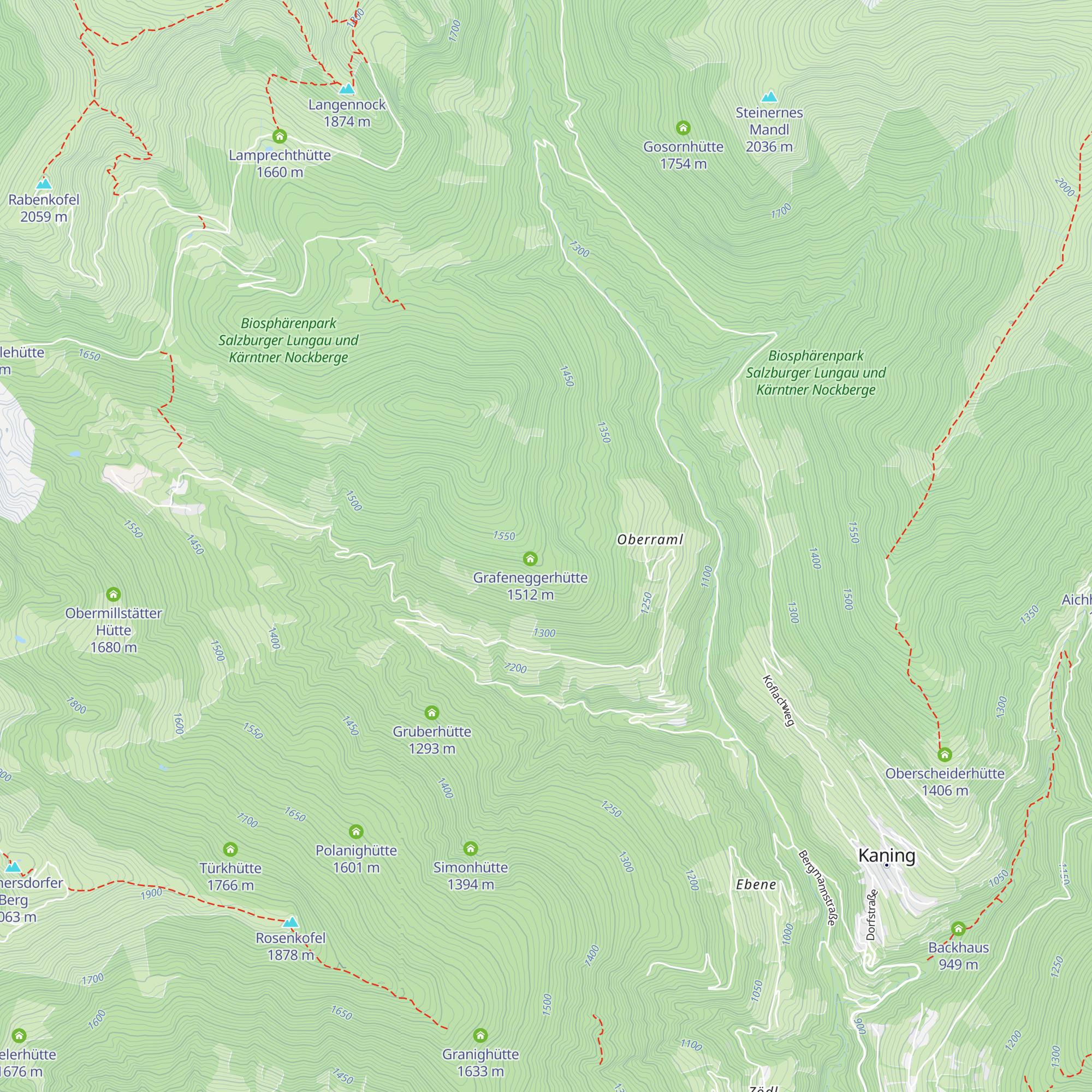 Eggerhütte map