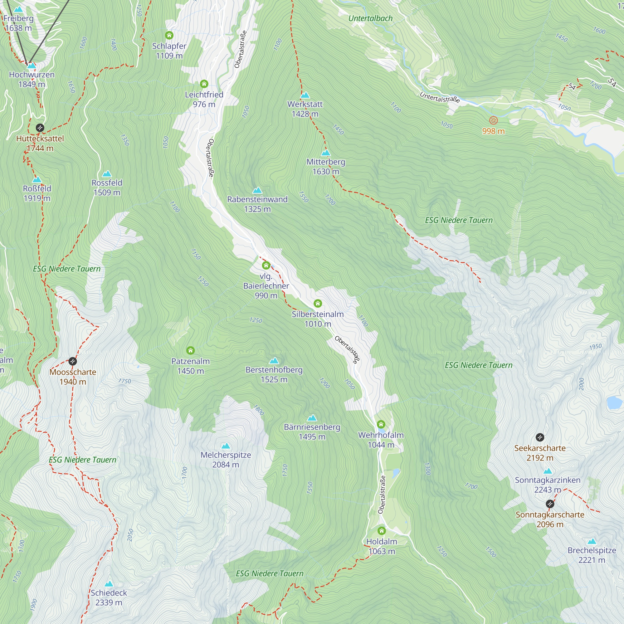 Fischer-Hütte map