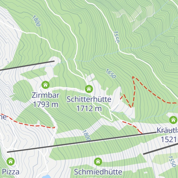 Map of Schitterhütte