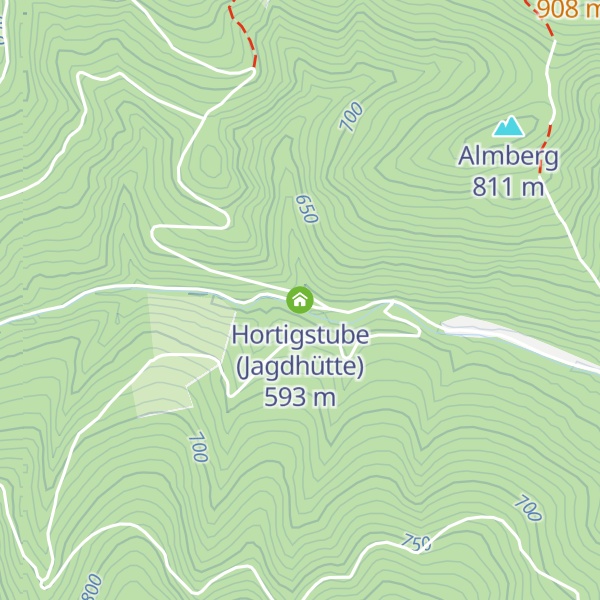Map of Hortigstube (Jagdhütte)