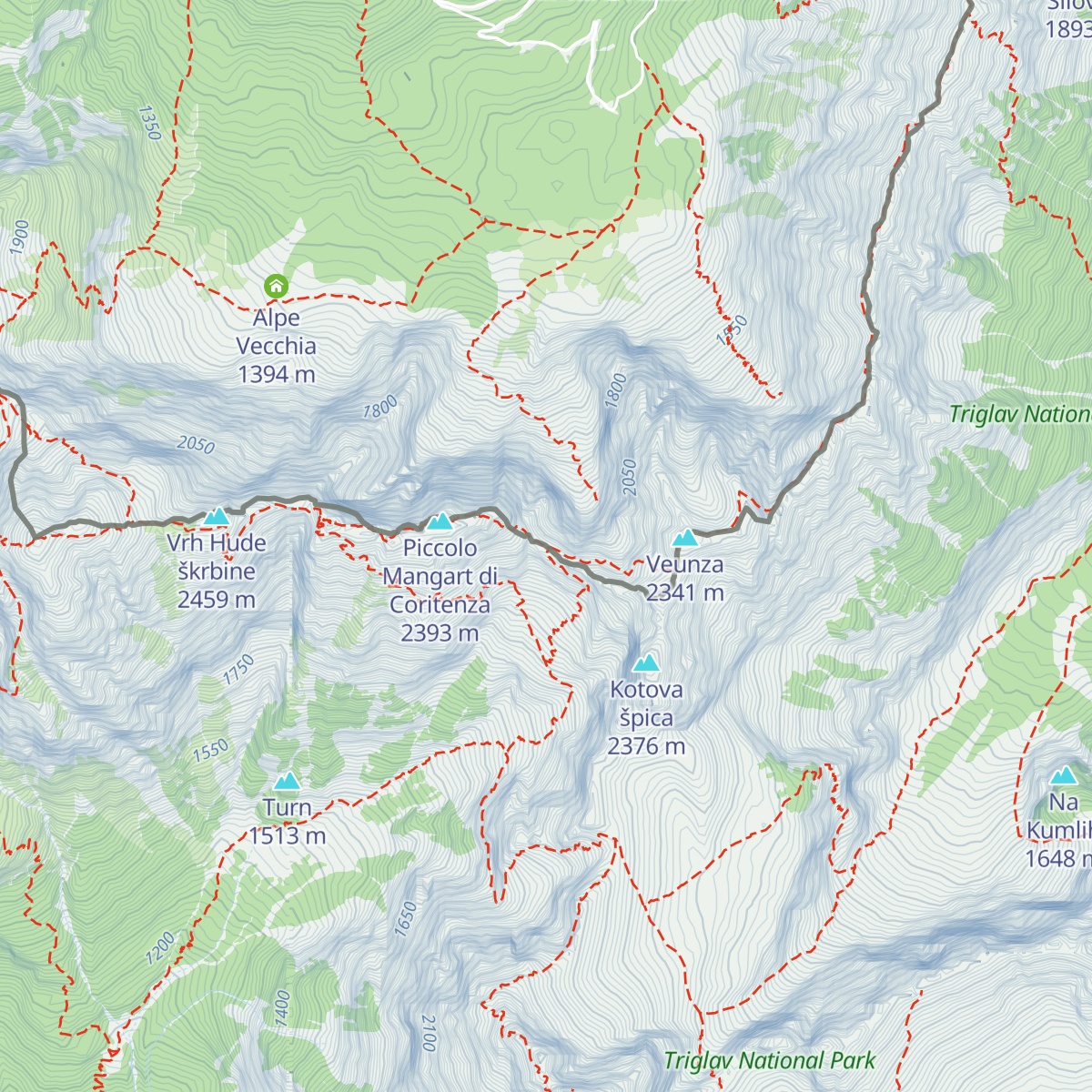 Bivacco Alberto Busettini map