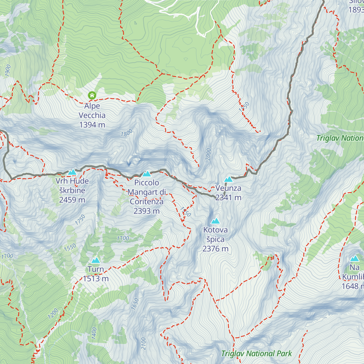 Bivacco Alberto Busettini map