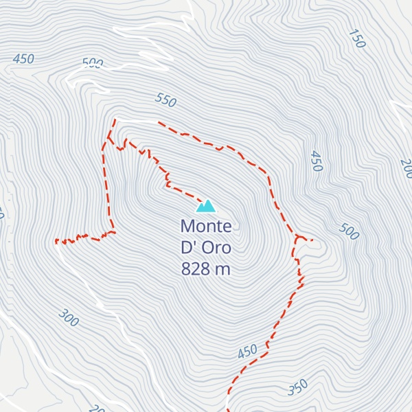 Map of Monte D' Oro
