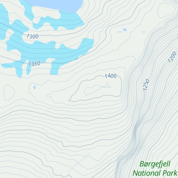 Map of Rørskardtinden