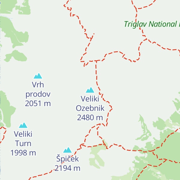Map of Veliki Ozebnik
