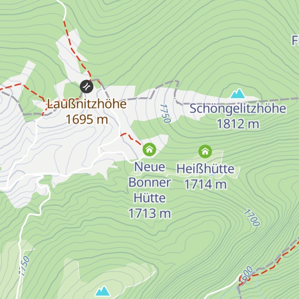 Map of Neue Bonner Hütte