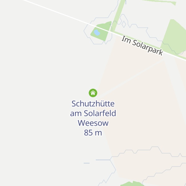 Map of Schutzhütte am Solarfeld Weesow