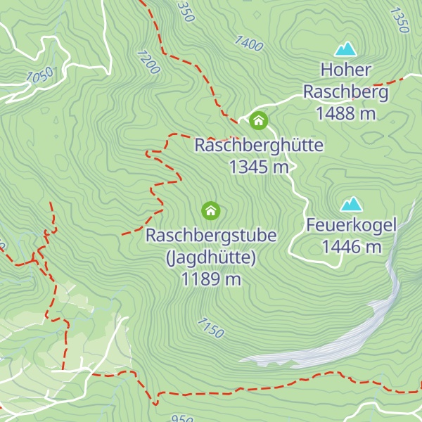 Map of Raschbergstube (Jagdhütte)