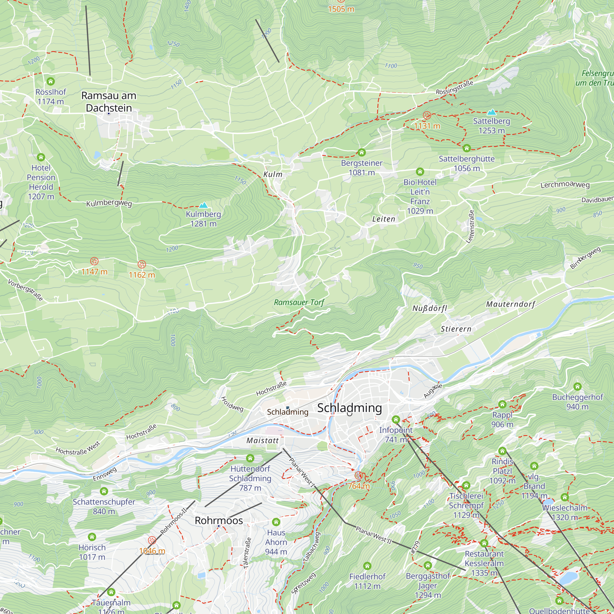 Gasthof Pension Adlerhorst map