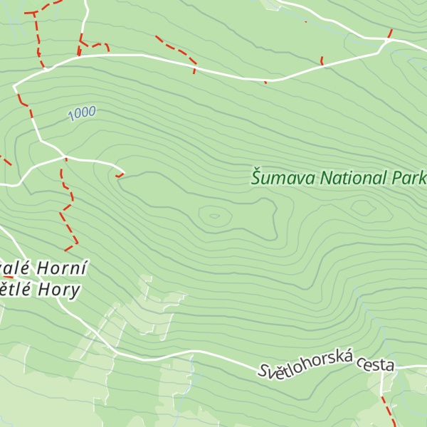 Map of Skalnatý hřbet