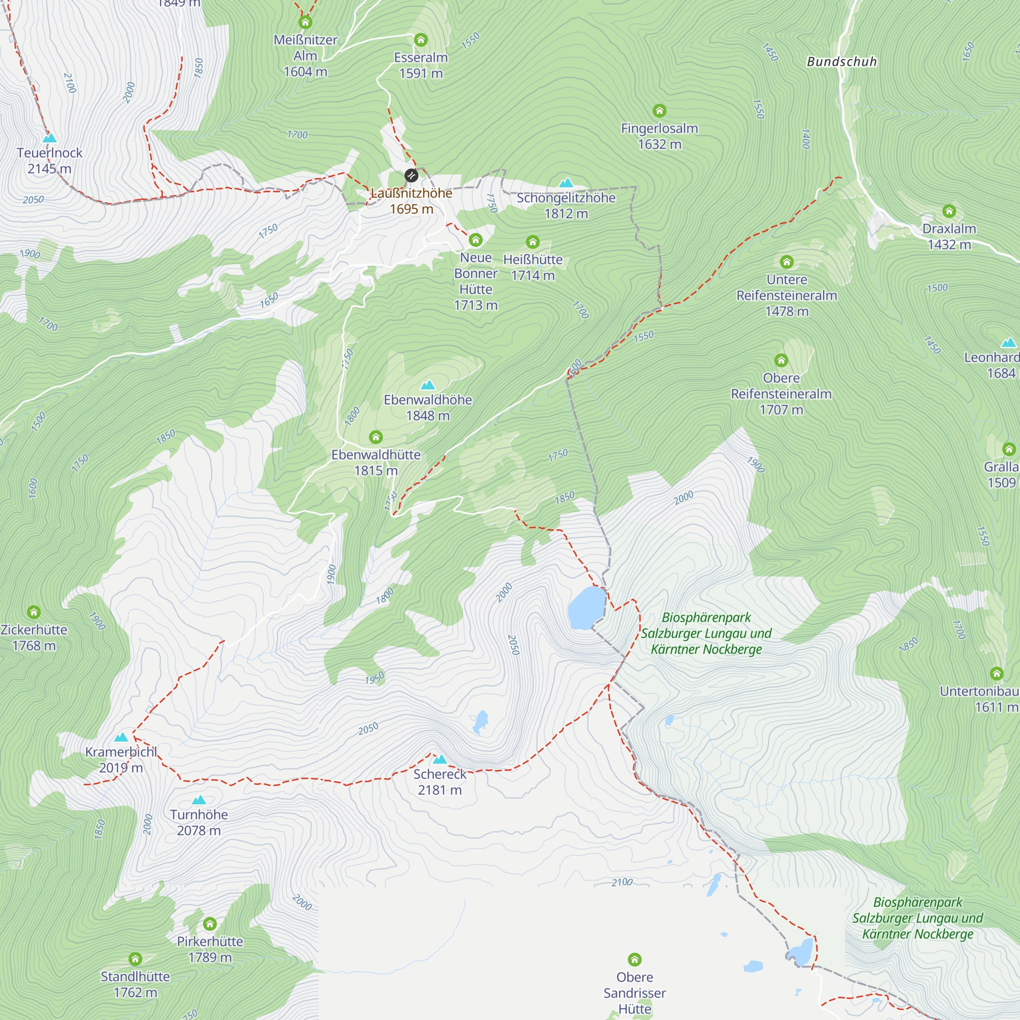 Laußnitzeralm map