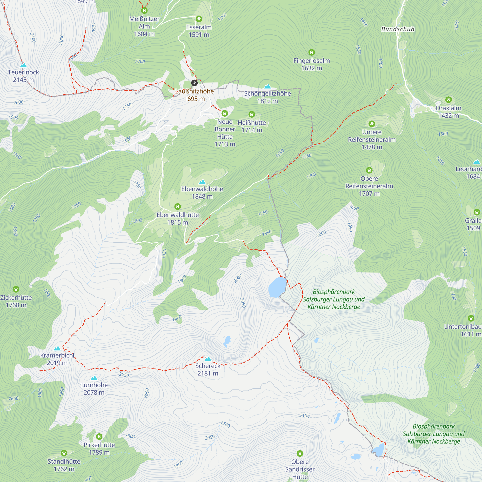 Laußnitzeralm map