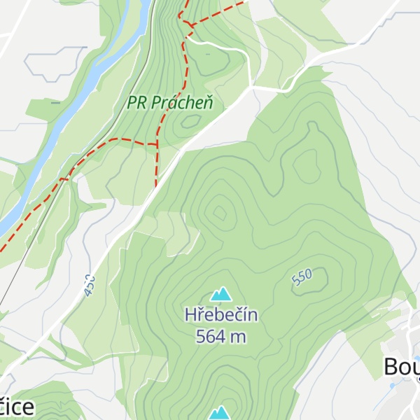 Map of Moučanka