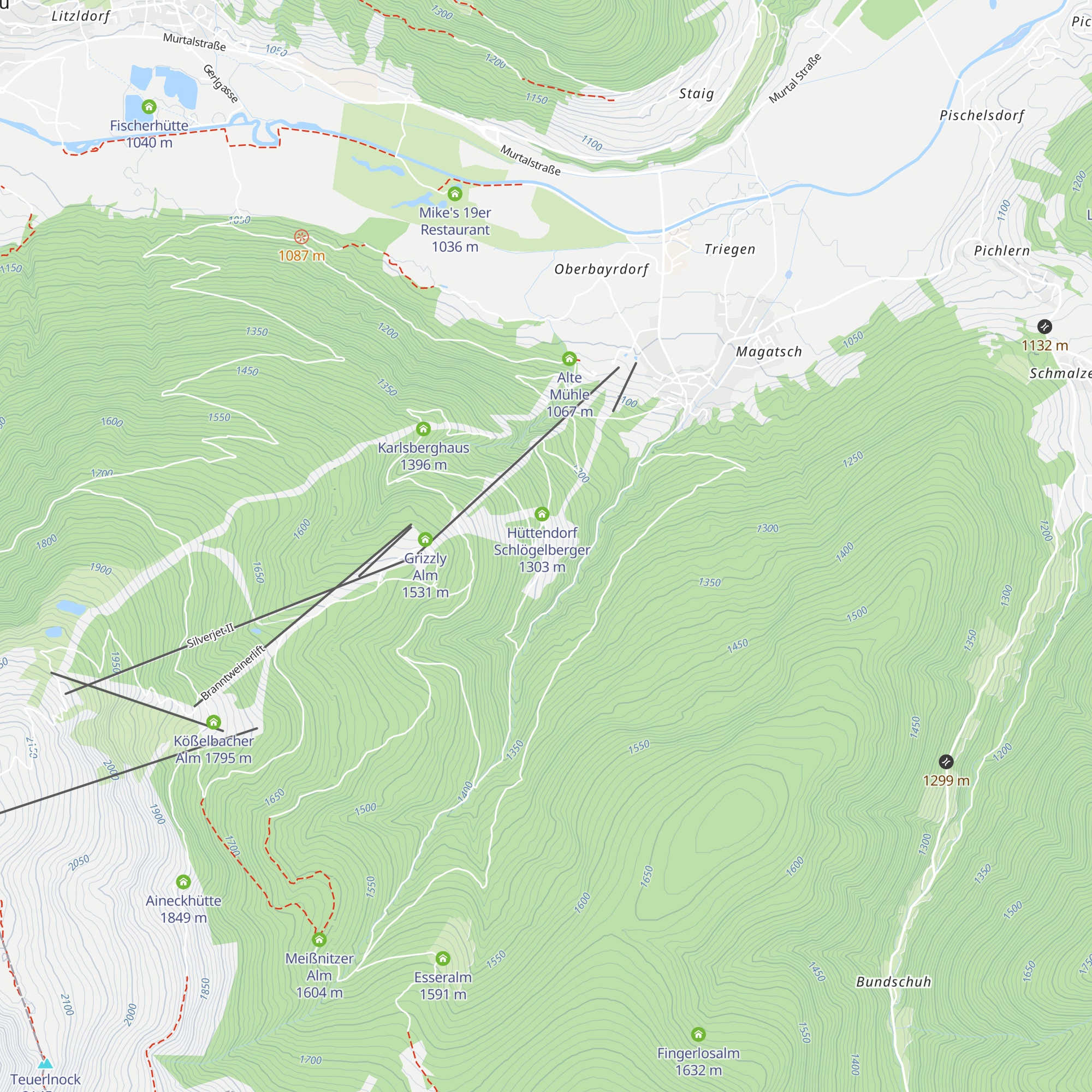 Wildbeobachtung map