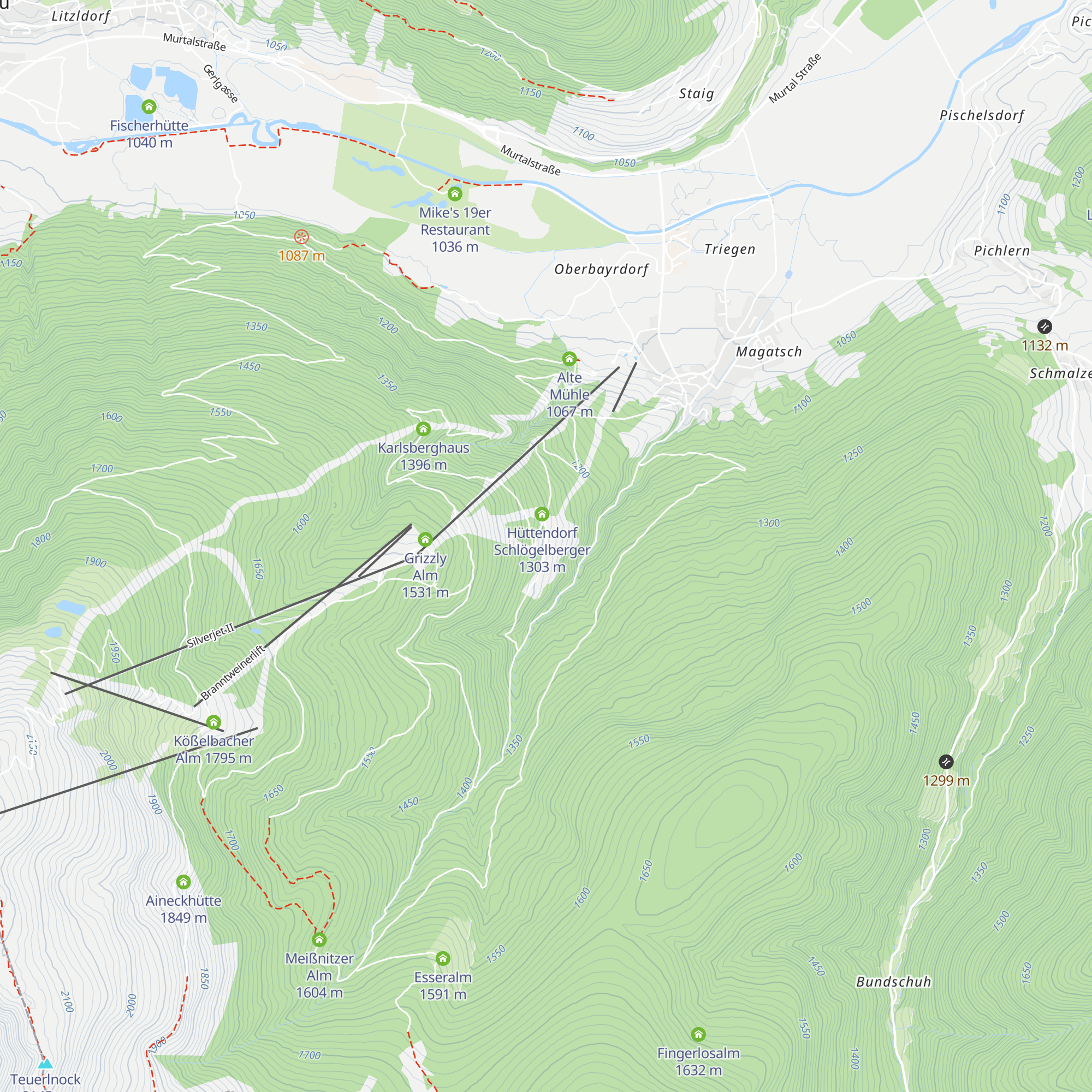 Wildbeobachtung map