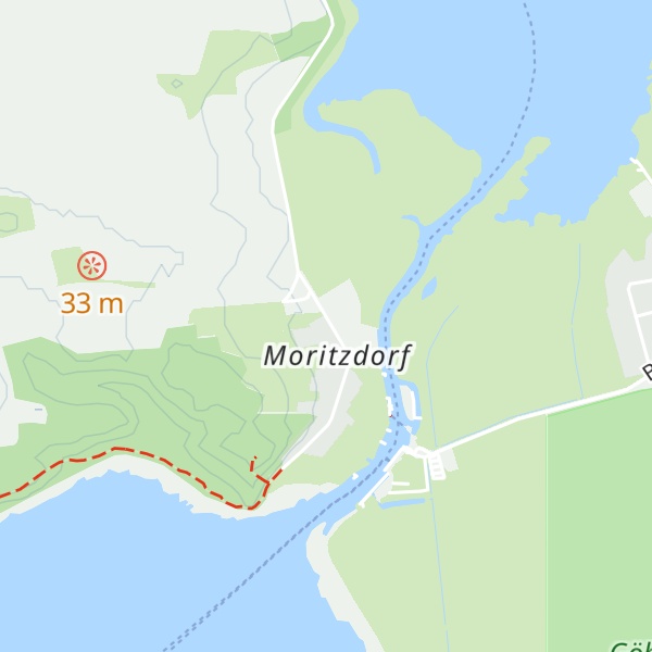 Map of Fischerhütte Moritzdorf