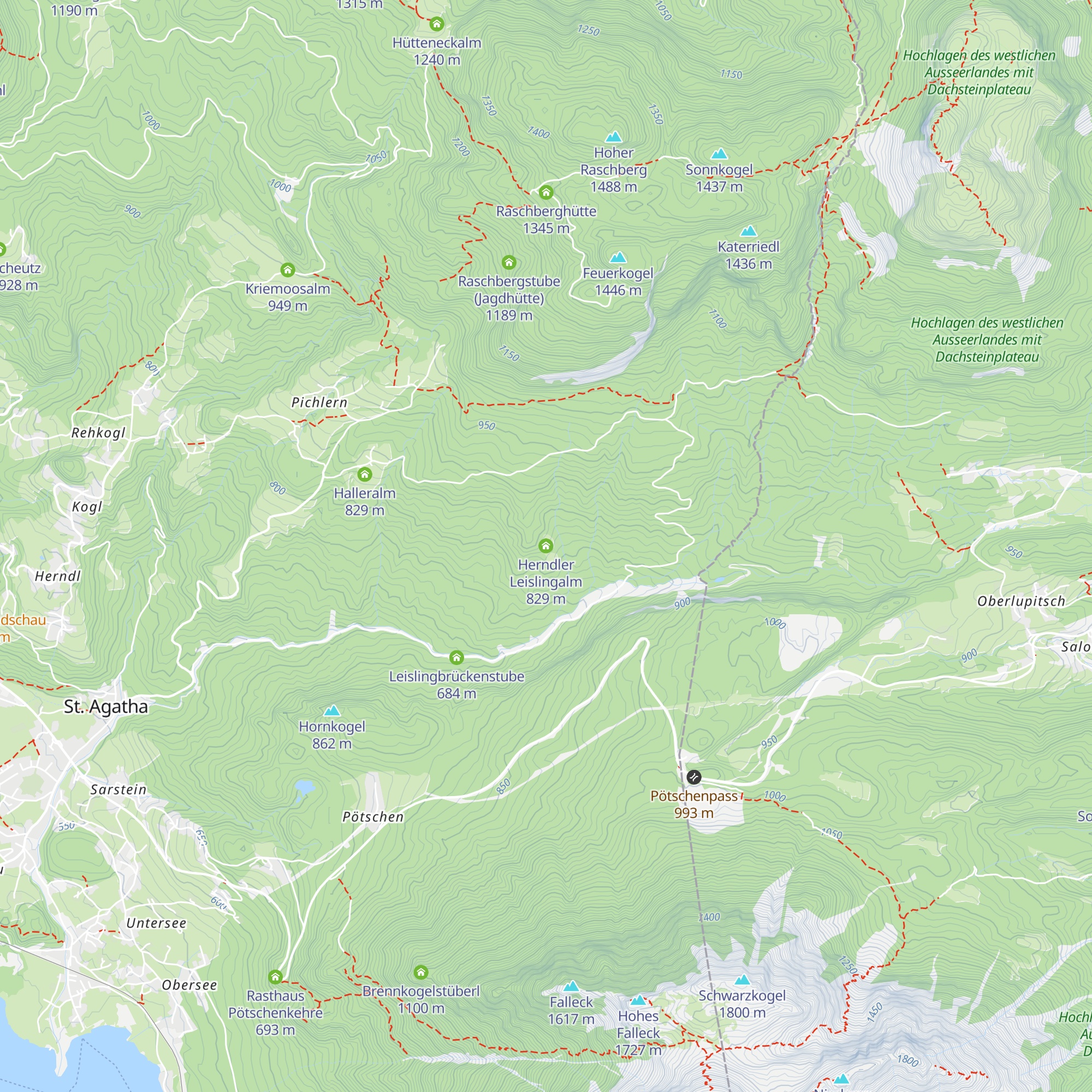 Herndler Leislingalm map