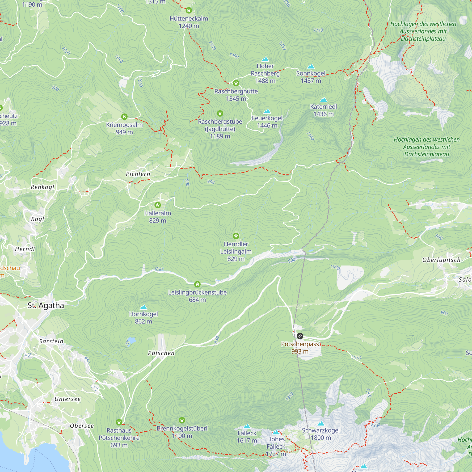 Herndler Leislingalm map