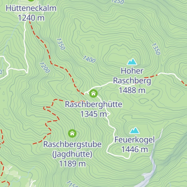Map of Raschberghütte