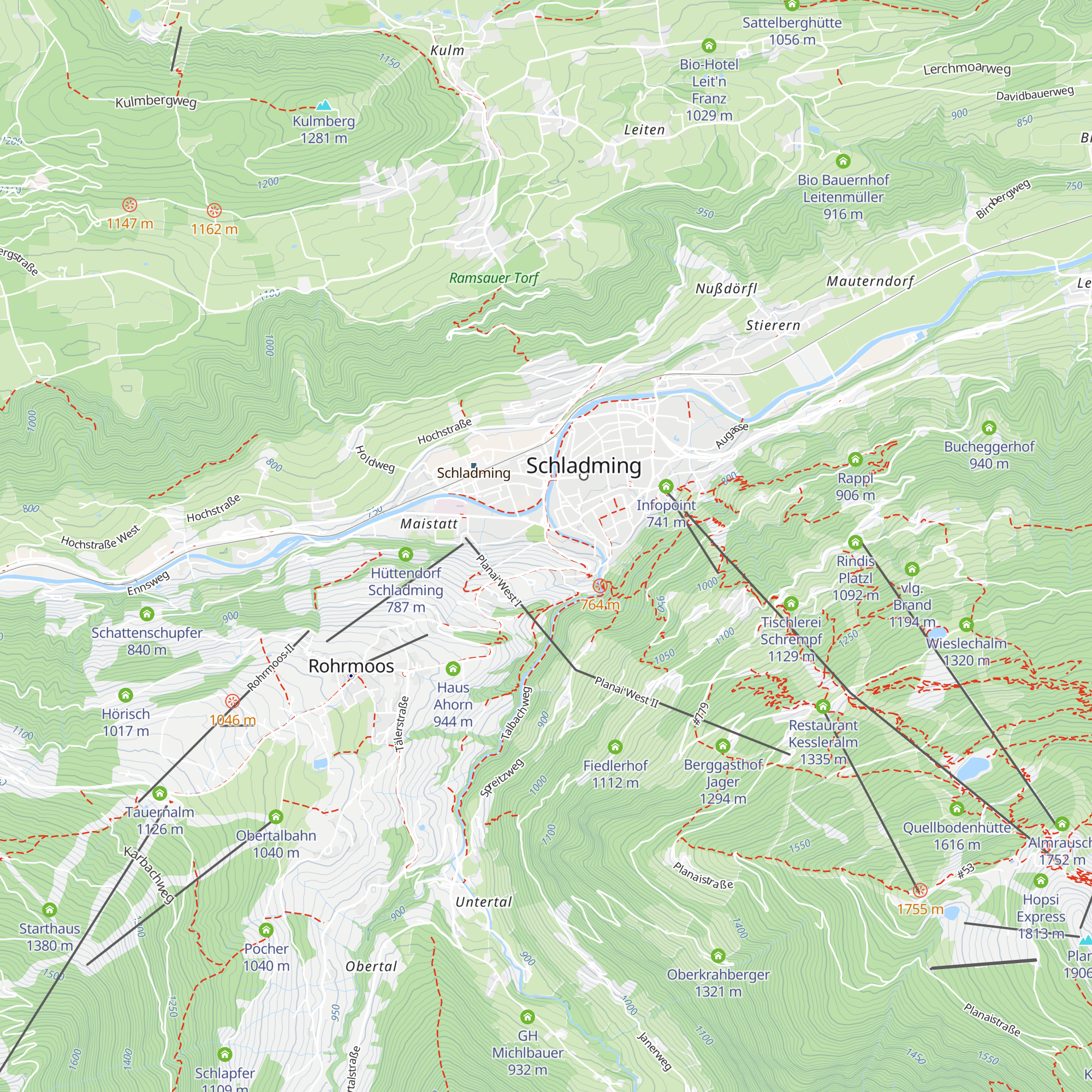 Infobüro Schladming map