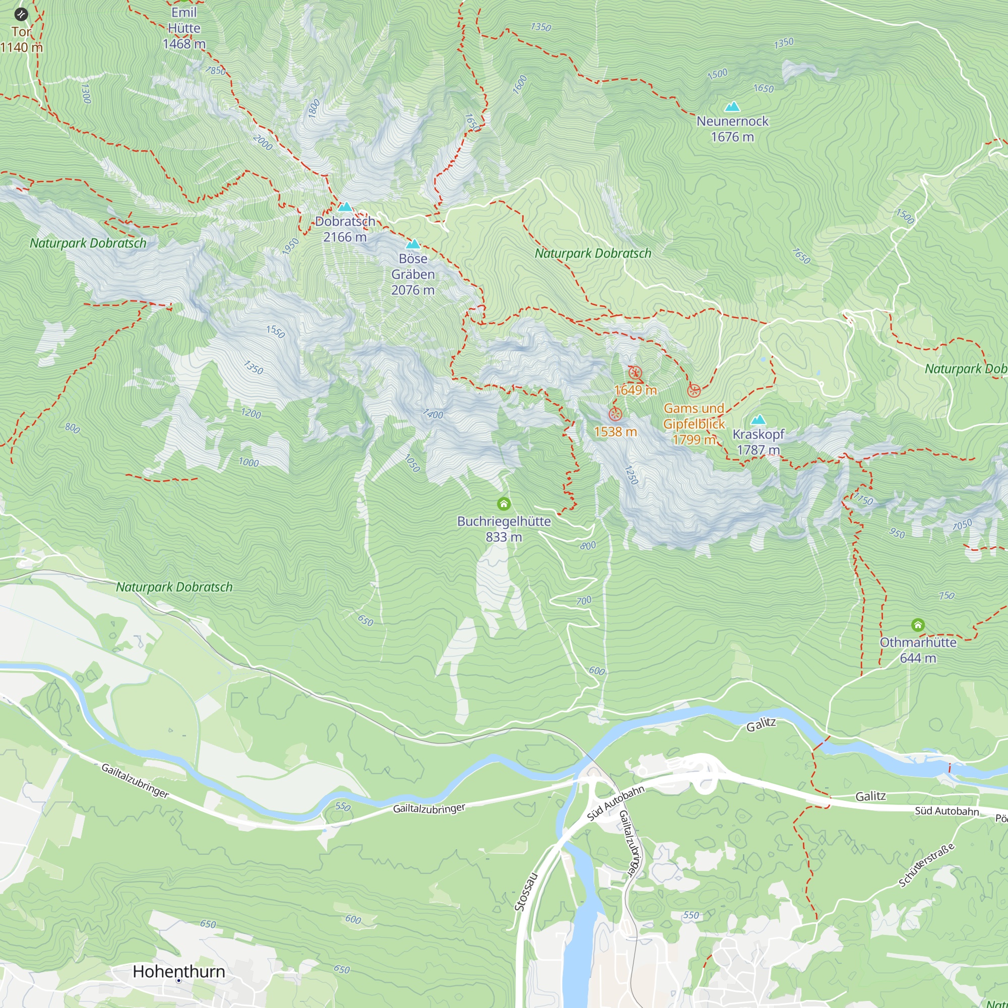 Buchriegelhütte map