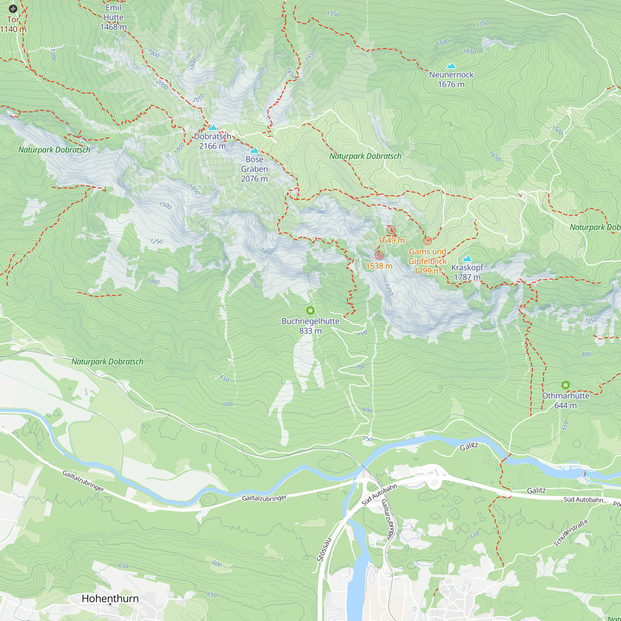 Buchriegelhütte map