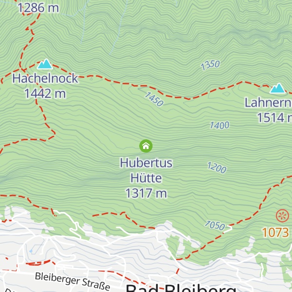 Map of Hubertus Hütte