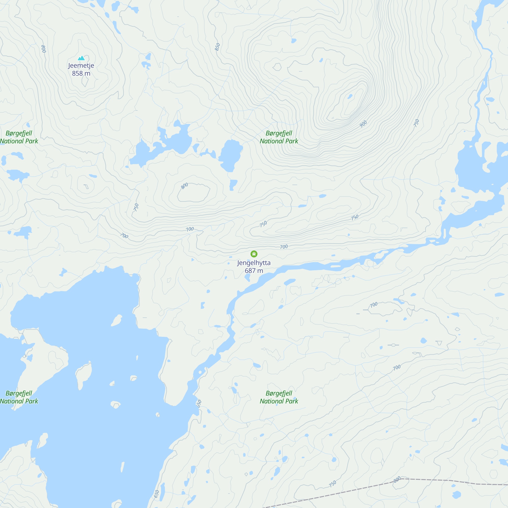 Jengelhytta map