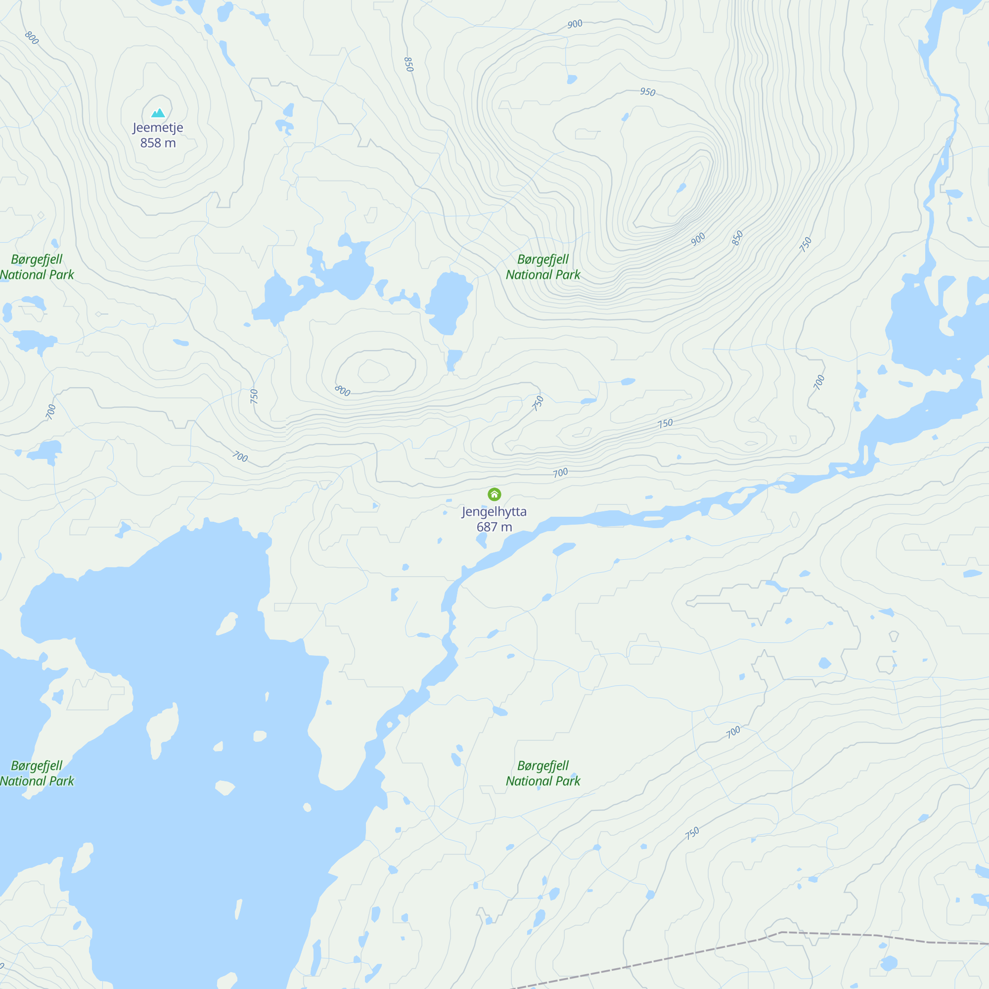 Jengelhytta map