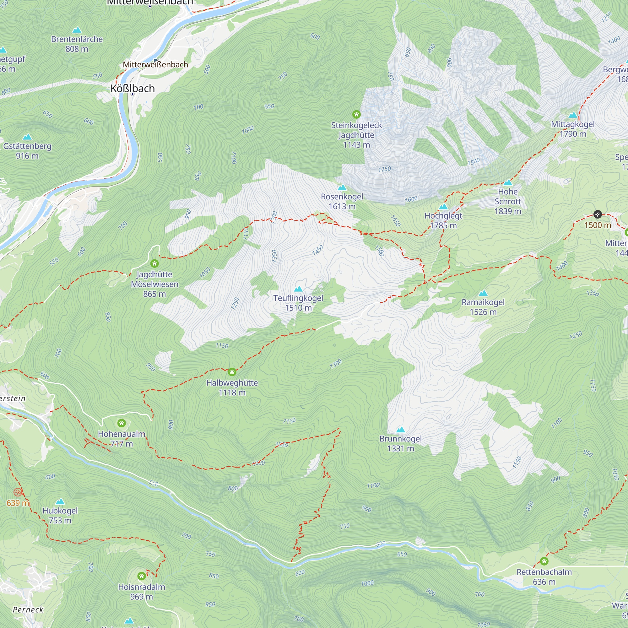Bärenmoosjagdhütte map