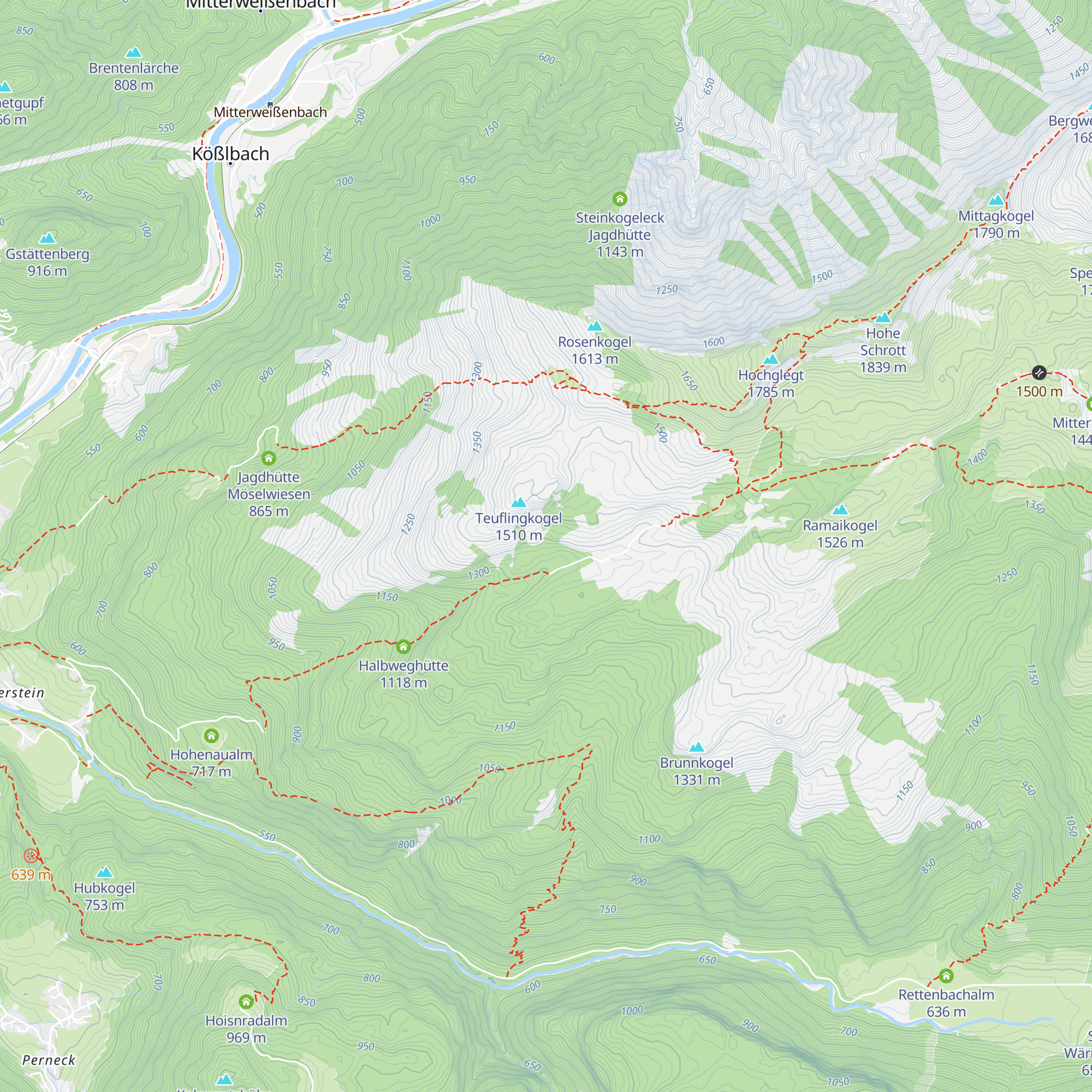 Bärenmoosjagdhütte map