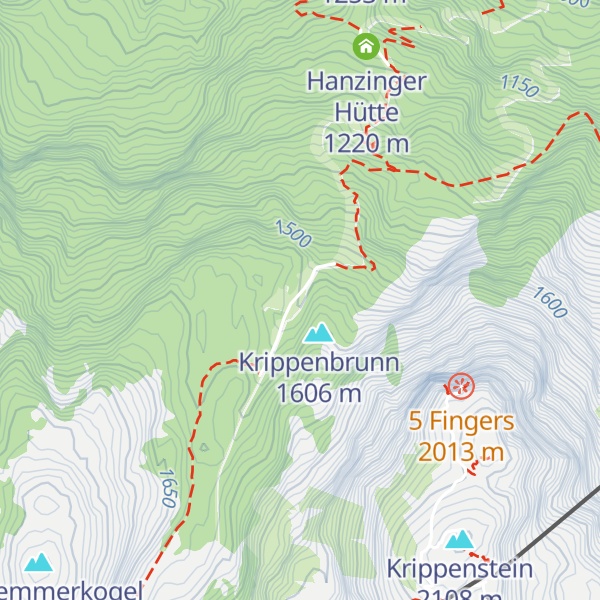 Map of Olympiahütte