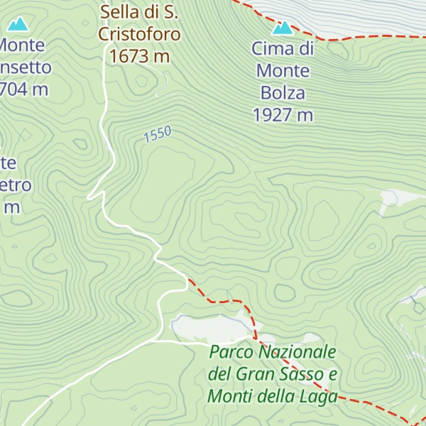 Map of Monte Bolza