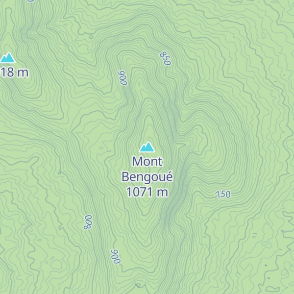 Map of Mont Bengoué