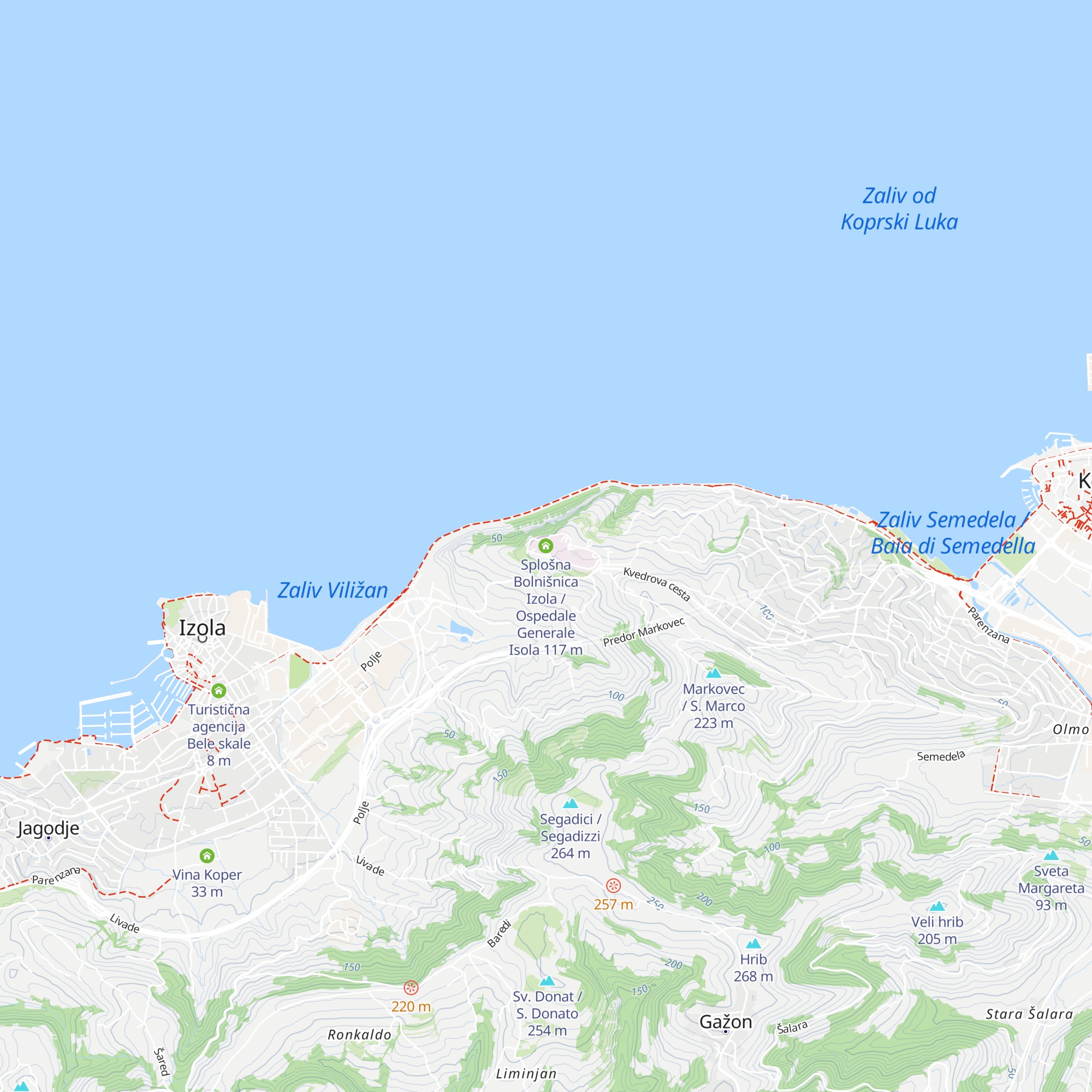 Splošna Bolnišnica Izola / Ospedale Generale Isola map