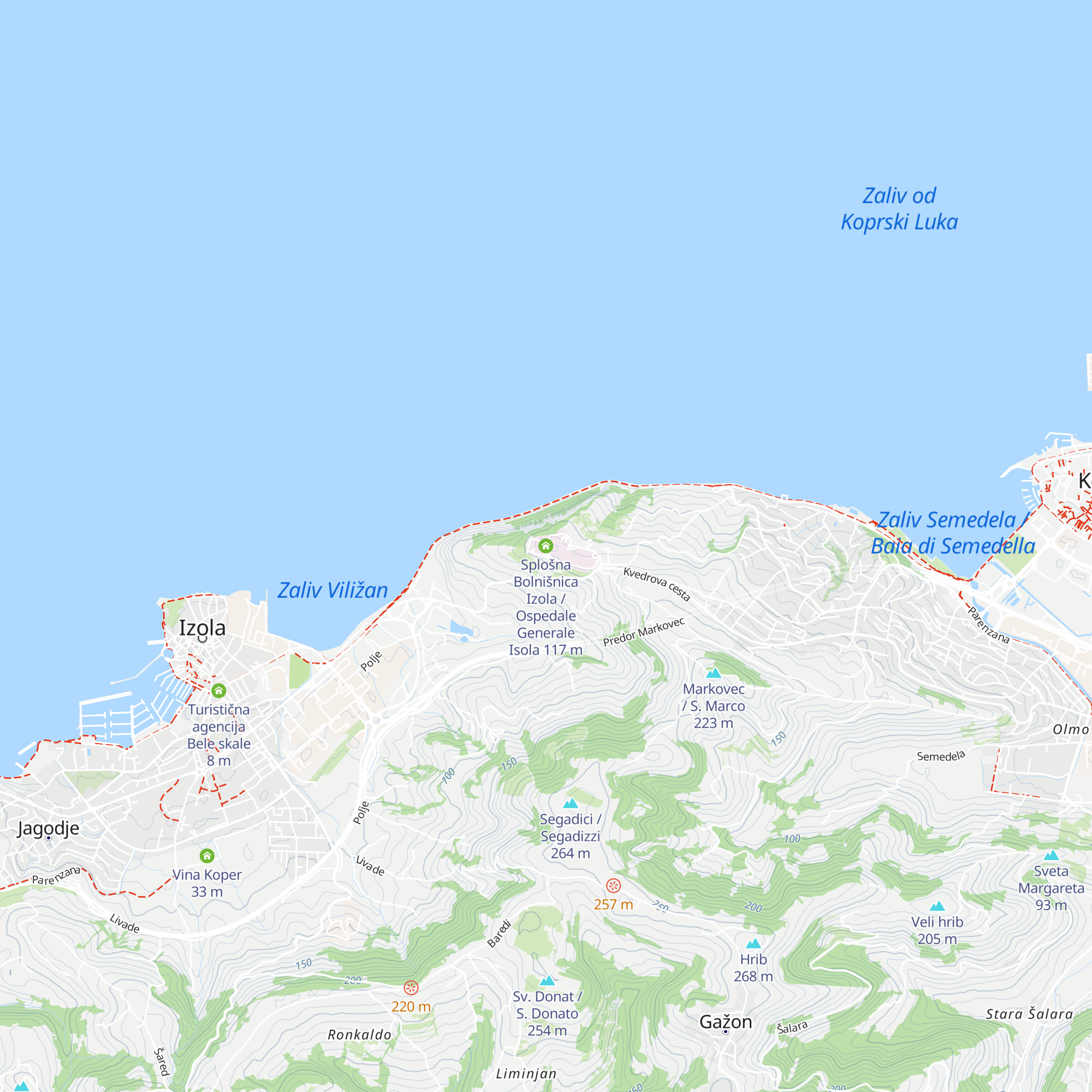 Splošna Bolnišnica Izola / Ospedale Generale Isola map