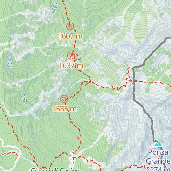 Map of Capanna Ponza