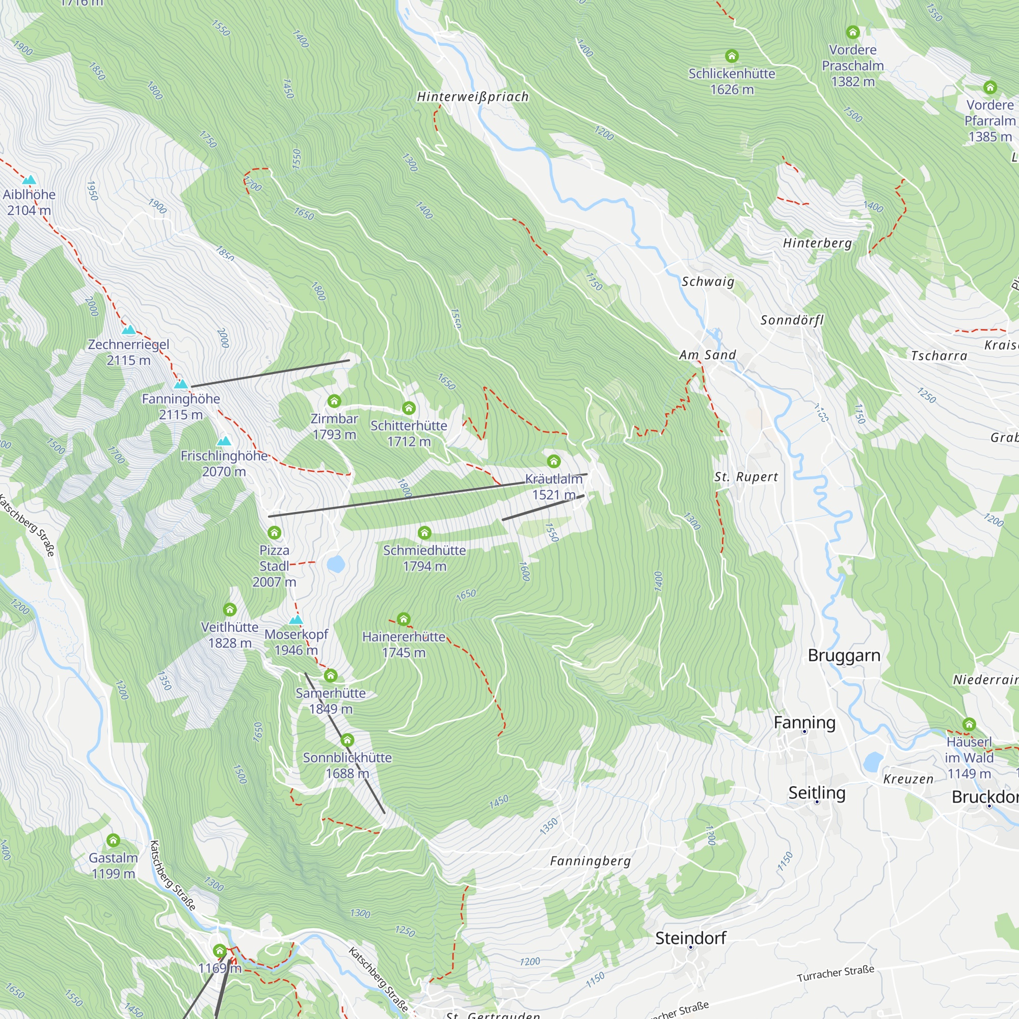 Sauschneideralm map