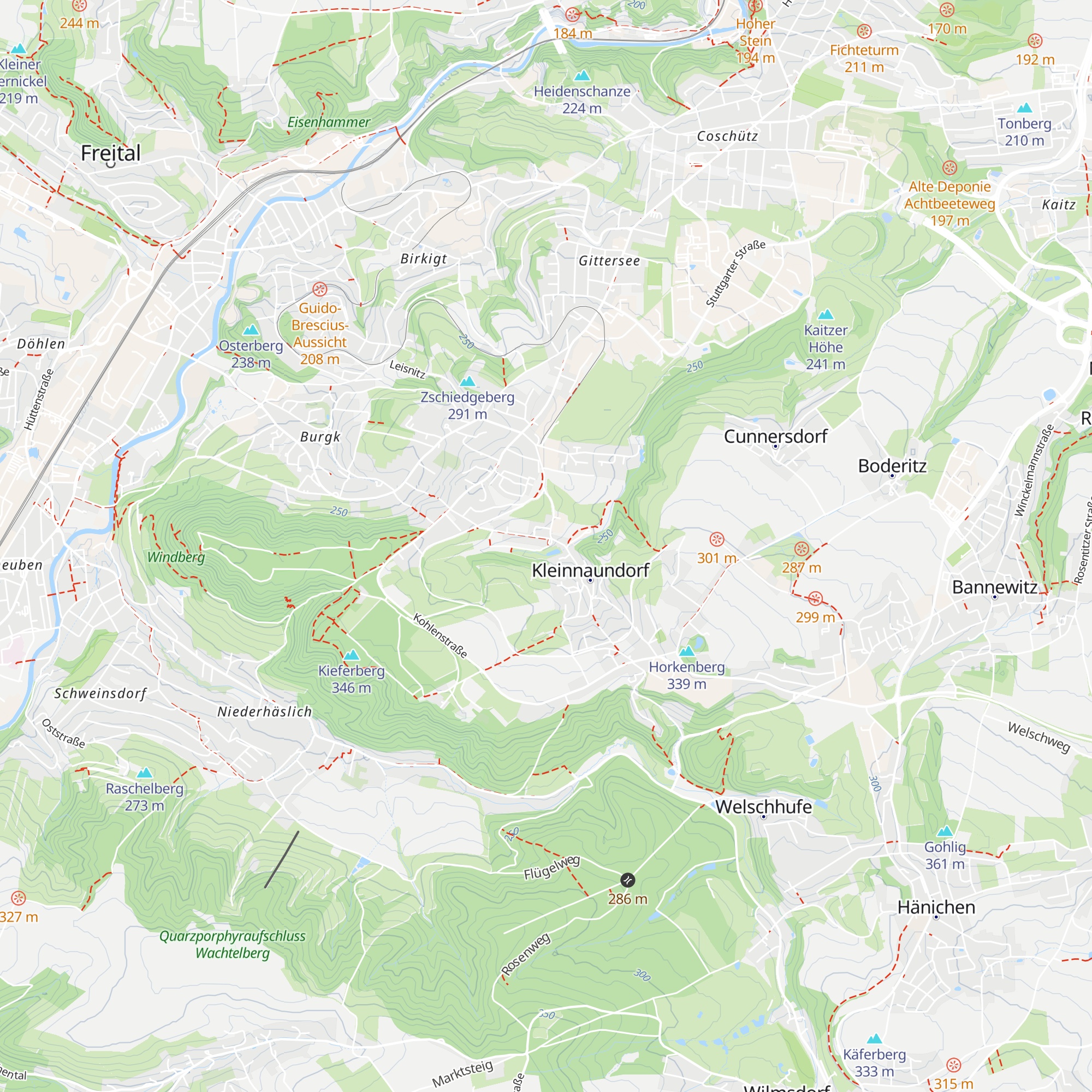 Wanderhütte map