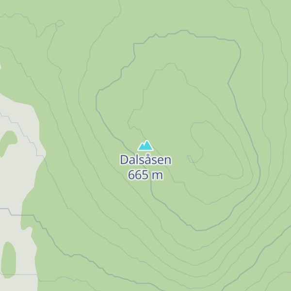 Map of Dalsåsen