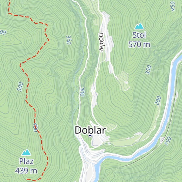 Map of Domačija Doblar 25