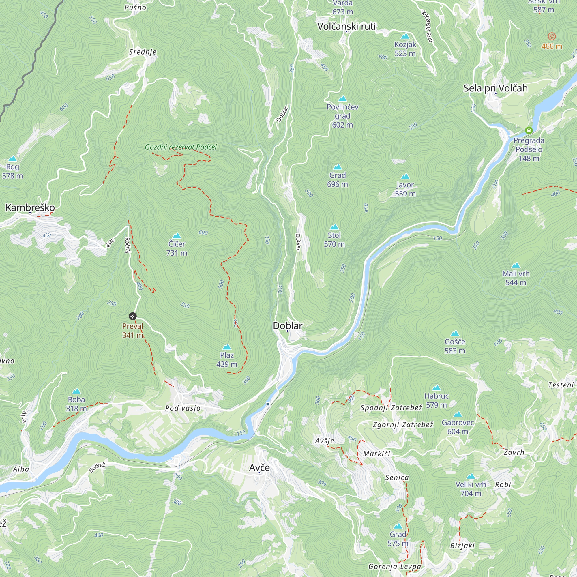 Domačija Doblar 25 map