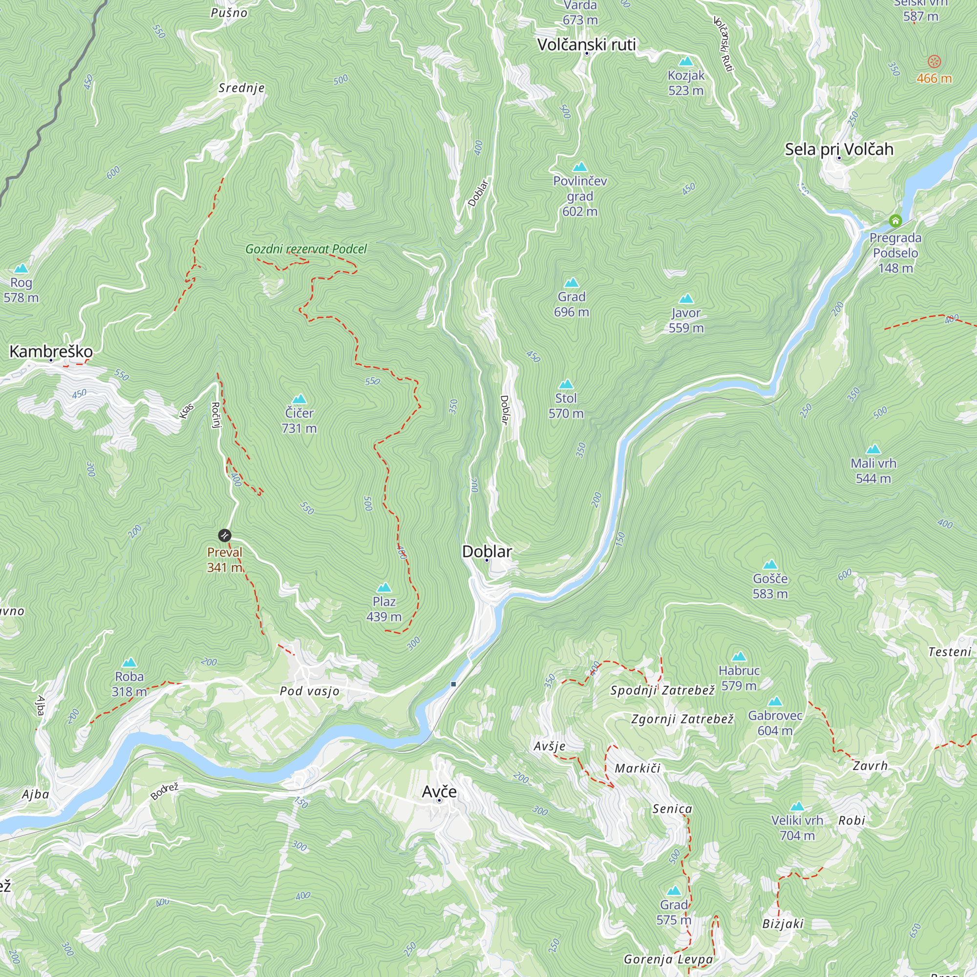 Domačija Doblar 25 map